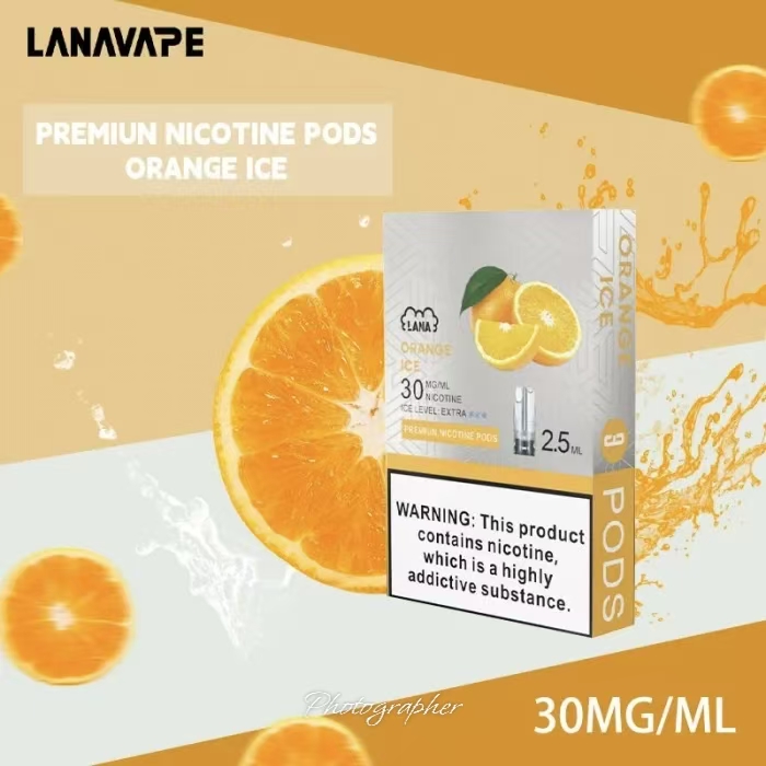 橙子|Lana煙彈 防漏油設計 可單色發光 2.5ml×3枚